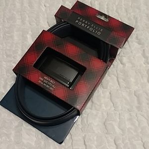 Perry Ellis Belt Men's Black Adjustible